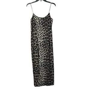TAIGA VINTAGE Women’s Animal Print Maxi  Multi Color Midi Dress Size 10